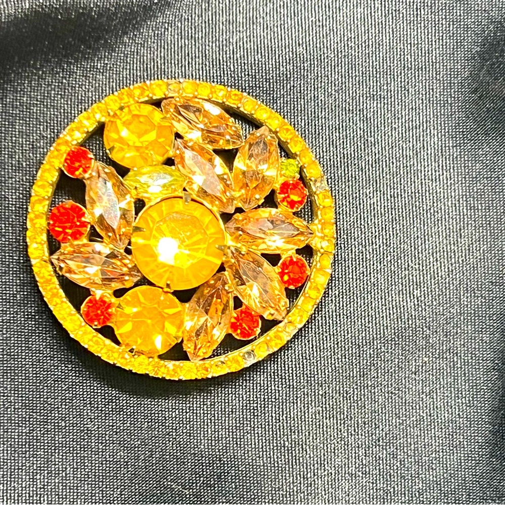 Amber brooch
